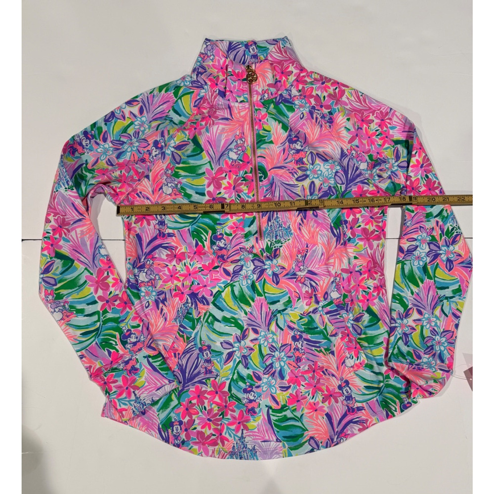 Lilly Pulitzer Disney Dreamin 3/4 Zip Jacket Pink Longsleeve EXTRA SMALL XS NWT - Picture 4 of 6